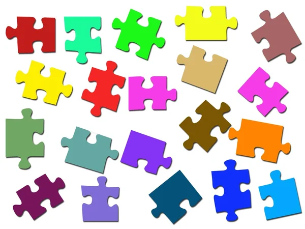 Jigsaw illustraties — Stockfoto
