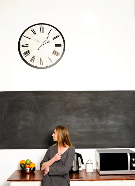 stock image Chalkboard in the kitchen