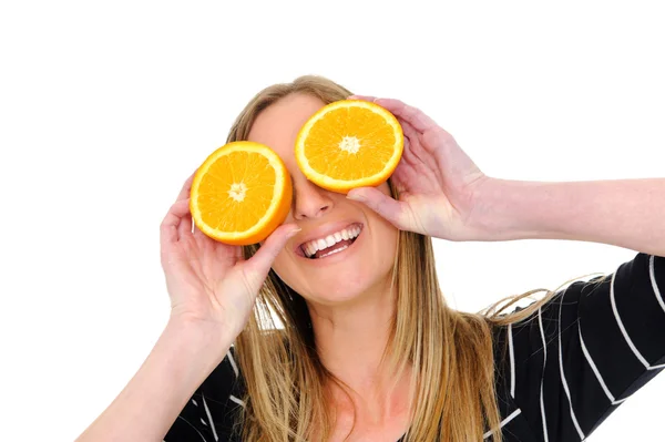 Szeme narancssárga — Stock Fotó