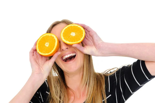 Szeme narancssárga — Stock Fotó