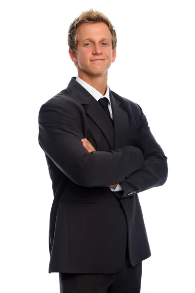 Handsome man in business suit — Stock Photo, Image