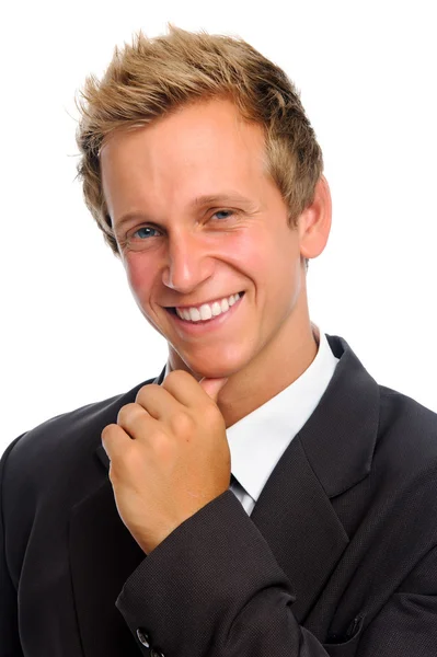 Handsome man in business suit — Stock Photo, Image