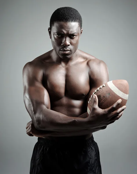Mięśni, amerykański piłkarz — Zdjęcie stockowe