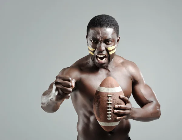 Well-built american football player — Stock Photo, Image
