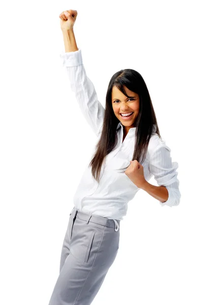Excited businesswoman — Stock Photo, Image