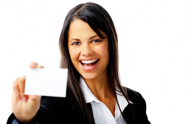 笑的女商人affärskvinna som skrattar — Stockfoto
