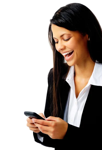 Laughing text message — Stock Photo, Image