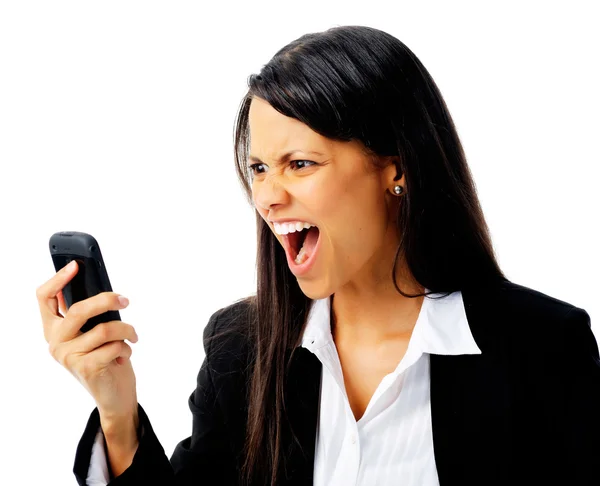 携帯電話の怒り — ストック写真