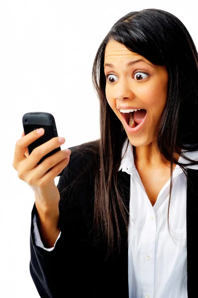 Phone expression face — Stock Photo, Image