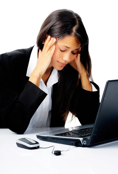 Mujer de negocios estresada — Foto de Stock