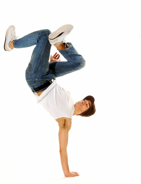 Impressionante breakdance mosse — Foto Stock