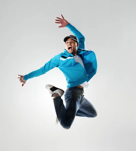 Åtgärd dansare hoppa — Stockfoto