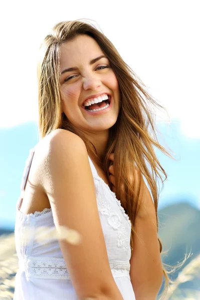 Mulher feliz — Fotografia de Stock
