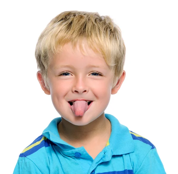 Sticking out tongue — Stock Photo, Image