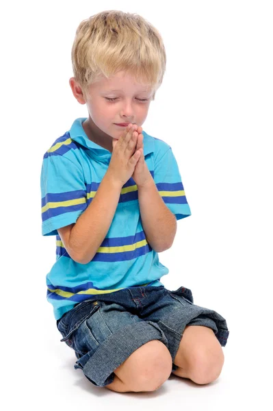 Αγόρι που προσεύχεται — Φωτογραφία Αρχείου