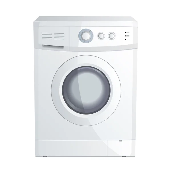 Vektorillustration Einer Realistischen Waschmaschine — Stockvektor