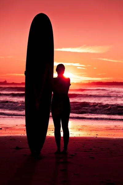 Surfer fille — Photo