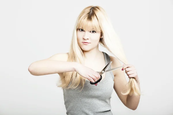 Bir saç için seyir değişiklik kesmek — Stok fotoğraf