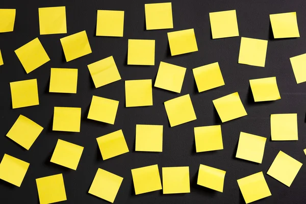 Notas amarelas — Fotografia de Stock