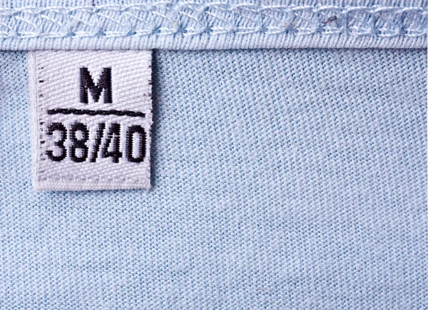 Label met m grootte — Stockfoto