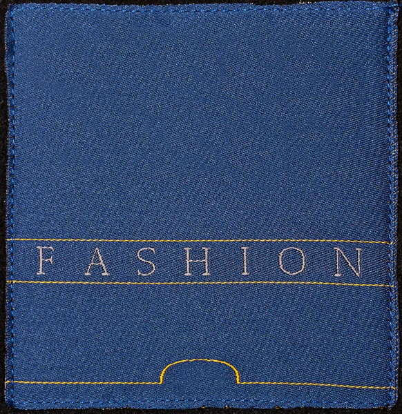 Blue fabric sample Royalty Free Stock Images