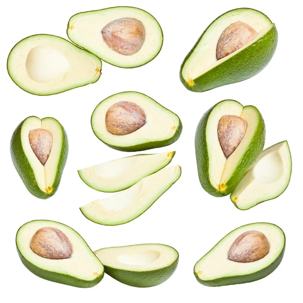 Collectie van avocado 's — Stockfoto
