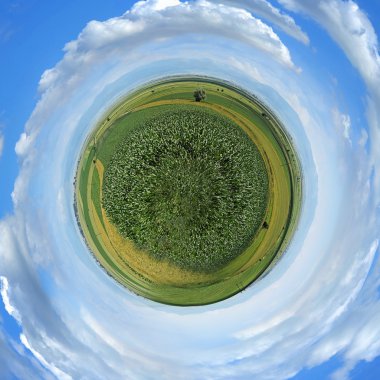 Little planet panorama clipart