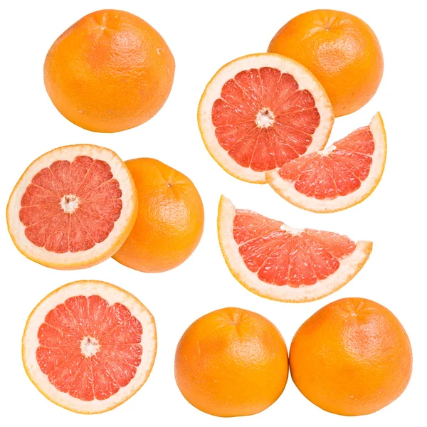 Collectie van grapefruits — Stockfoto
