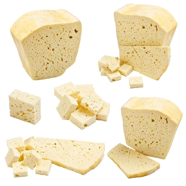 Recolha de queijo fresco — Fotografia de Stock