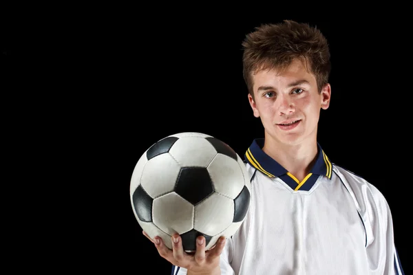 Foto de un jugador de fútbol — Foto de Stock
