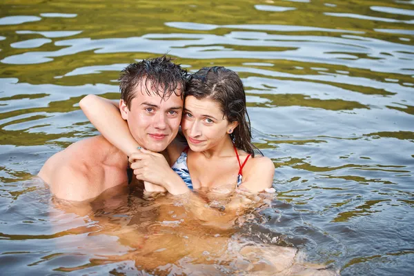 Baño en pareja —  Fotos de Stock