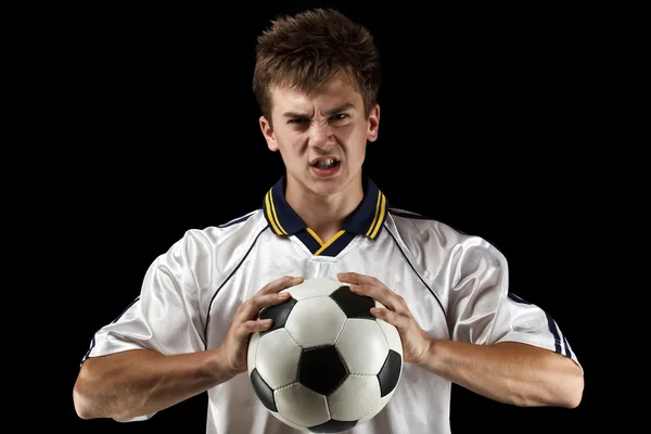 Angry soccer Stock Picture