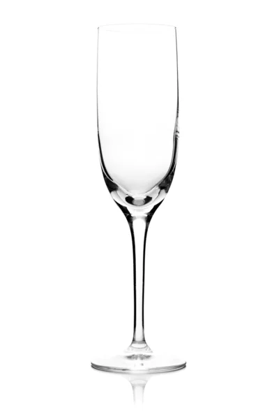 Bicchiere di champagne vuoto — Foto Stock