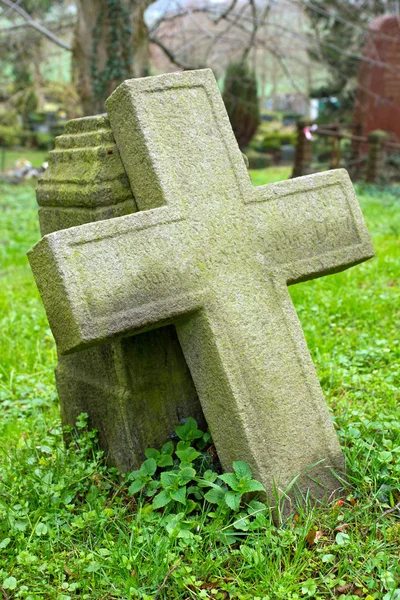 stock image Cross on a cemetary