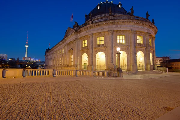 Bodemuseum with Television Tower — Stock Photo, Image