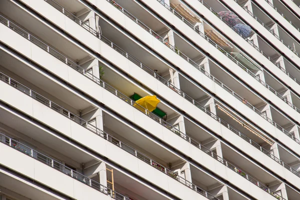 Balconies of a highrise building — Stockfoto