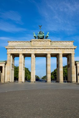 The famous Brandenburger Tor in Berlin clipart