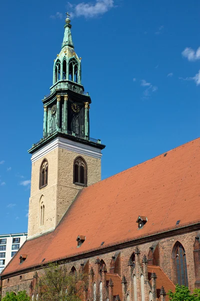 A Marienkirche em Berlim — Fotografia de Stock