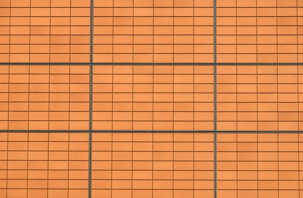 Moderne orangefarbene Fassade — Stockfoto