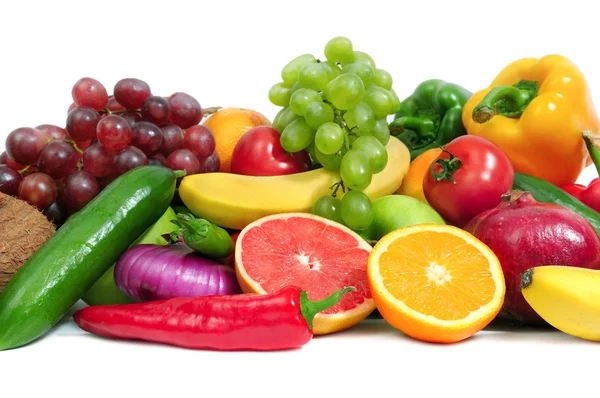 收集水果和蔬菜 — 图库照片