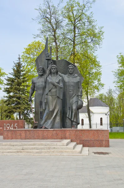 Пам'ятник героям війни в Росії — стокове фото
