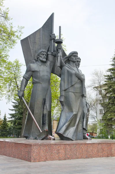 Памятник героям войны в России — стоковое фото
