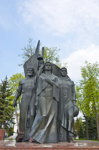 Pomník hrdinů války v Rusku — Stock fotografie