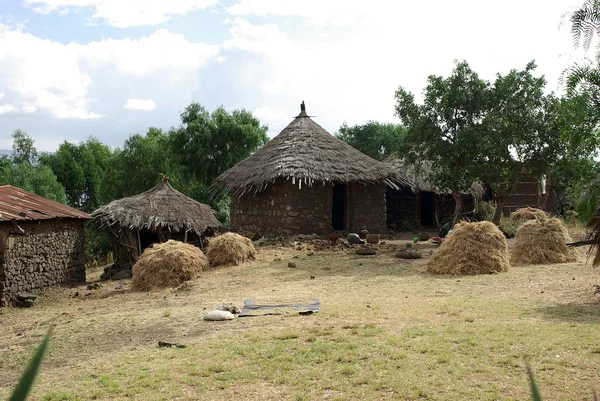 Деревня Эфиопии — стоковое фото