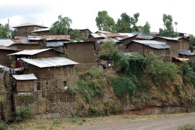 Village in Ethiopia clipart