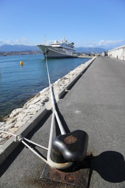 Süper Yat antibes harbor Fransız Rivierası