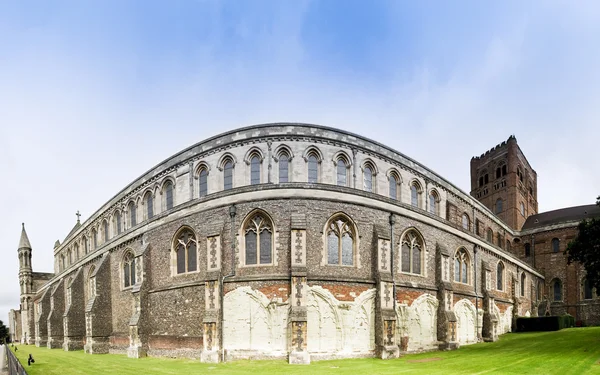 St albans cattedrale muro Inghilterra — Foto Stock