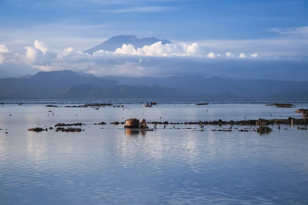 Seaweed farmers nusa lembongan bali — Stock Photo, Image