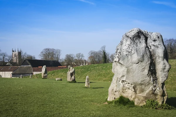 Avebury kamień koło stojący kamienie UK — Zdjęcie stockowe