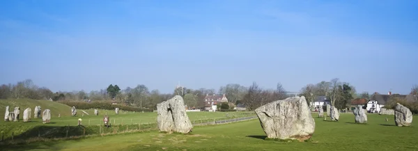 Avebury círculo de piedra de pie piedras — Foto de Stock